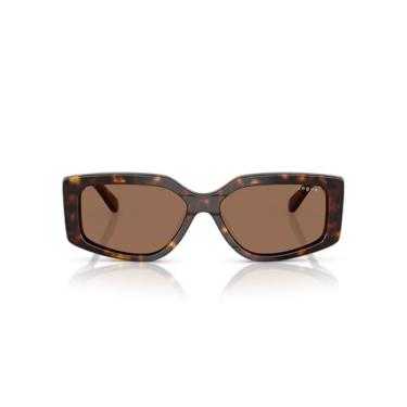 Imagem de Óculos de Sol Vogue Eyewear 0VO5642SU W65673 Tam 55 / Havana Marrom - Lentes Marrom