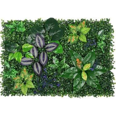 Imagem de Painel De Decoração Artificial De Fundo De Parede De Grama 2pcs, Painéis De Buxo Artificial Hedge, Decoração De Parede Verde Artificial, Tela De Cerca De Privacidade Ivy, A, 2PCS