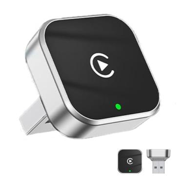 Imagem de CarProKit Adaptador CarPlay sem fio 2025 atualização 2 em 1 CarPlay Android Auto Mini USB Dongle, transforma fio de fábrica para Wierelss, Plug and Play, sem atraso, para carros 2016+