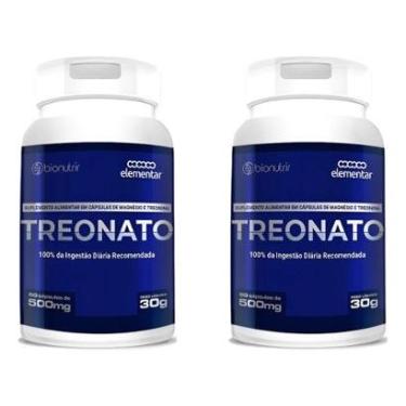 Imagem de Kit 2x Magnésio Treonato Apoio Cognitivo Natural Sem Sabor-Unissex