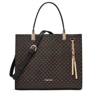 Imagem de Calvin Klein Bolsa Verne com compartimento triplo, marrom/cáqui/preto mini, tamanho único