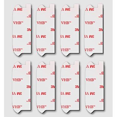 Imagem de Adesivo adesivo de substituição para Pops Socket Wallet Plus, 8 peças 3M VHB fita dupla face para tomada de celular, carteira + adesivo forte removível para iPhone 12 Pro Max Mobile Back