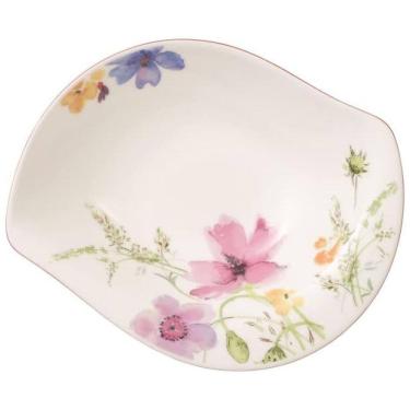 Imagem de Tigela para Frutas, Petiscos e Saladas com Estilo Clássico, Material de Porcelana e For...