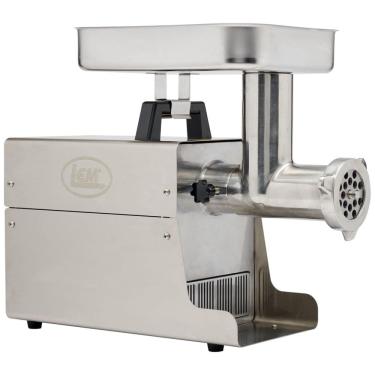 Imagem de Moedor de Carne Elétrico Profissional, 3 Lâminas para Moagem, Aço Inoxidável, 550W, 110v, LEM, Prateado