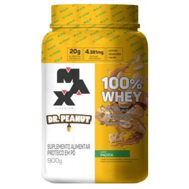 Imagem de Whey protein 100% dr. peanut pote 900g sabor paçoca max