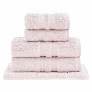 Imagem de Jogo de Toalhas Buddemeyer Algodão Egípcio Banho Rosa 5 peças