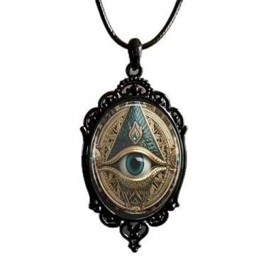 Imagem de Colar com pingente preto gótico vintage – 14 designs exclusivos com libélula de corvo rosa e mais joias modernas, dia dos namorados, Medium, Acetato, Sem Pedra Preciosa