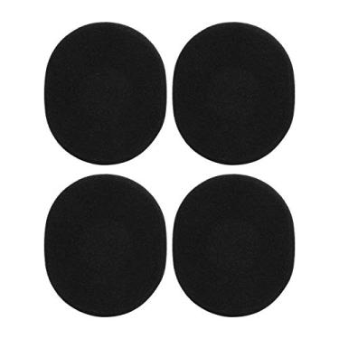 Imagem de Substituição de 2 pares de almofadas auriculares para H800, melhora o desempenho de graves, esponja, fácil de instalar, compatível com fone de ouvido sem fio H800