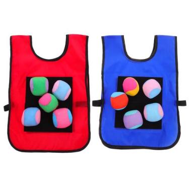 Imagem de Conjunto de jogos ao ar livre SAFIGLE 2 Sticky Vests 43x30 cm 10 bolas