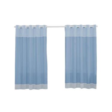 Imagem de Cortina curta para quarto ou sala 2.20 mts várias cores Rose - EMPÓRIO