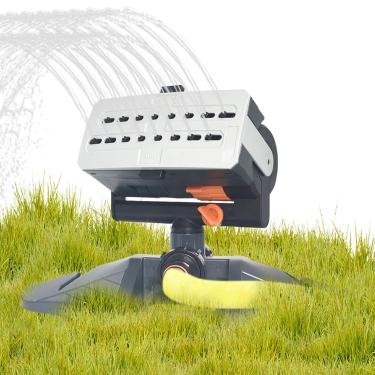 Imagem de Aspersor de grama para quintal, irrigador de gramado de grande área, ajustável, irrigador de jardim, 4 modos de pulverização, de irrigação de conexão rápida para grama