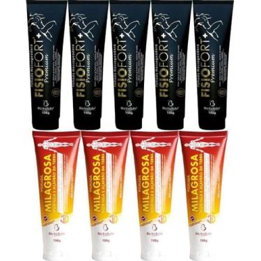 Imagem de Kit 5 Pomada Fisiofort Premium 150G 4 Pomada Milagrosa 150G - Bio Inst