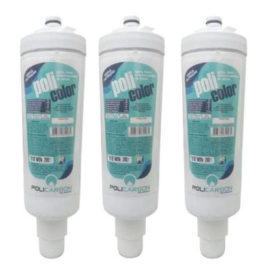 Imagem de Kit 3 Filtro Refil Purificador De Agua Colormaq Compatível - Policarbo