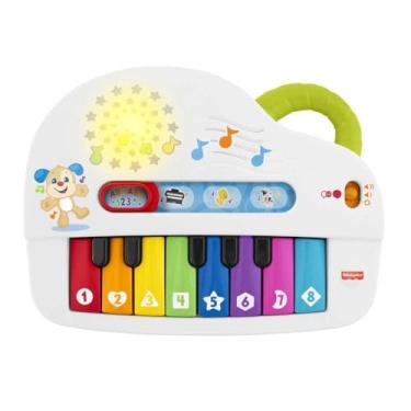 Imagem de Aprender e Brincar Piano Cachorrinho Fisher Price, Mattel, Branco