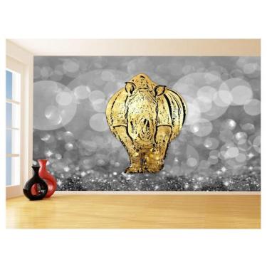 Imagem de Papel De Parede 3D Animais Pop Art Rinoceronte 3,5M Pxa534 - Você Deco