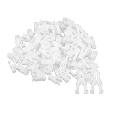 Imagem de ACROPIX Console central rádio DVD painel painel interruptor clipe corpo guarnição moldura retentor apto para Scion IQ - pacote com 100 branco