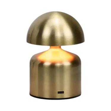 Imagem de Luminária De Mesa LED Recarregável USB Com Toque Para Dimming, 3 Cores