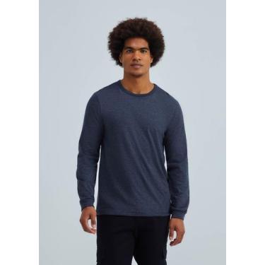 Imagem de Camiseta Básica Masculina Manga Longa Slim - Hering, G, Cinza