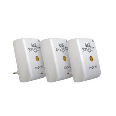 Imagem de Kit 03 und Repelente Eletrônico Ultrassônico pragas Morcego Rato bypes