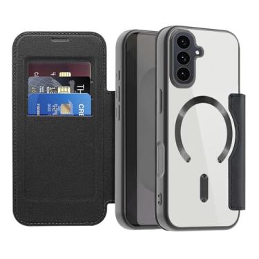 Imagem de Asuwish Capa de celular para Samsung Galaxy S25 FE 5G capa carteira magnética com protetor de tela de vidro temperado flip porta-cartão de crédito bloqueio RFID acessórios para celular S 25 EF S25FE