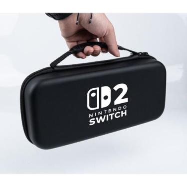 Imagem de Case Capa Switch 2 NS-2 Rígido Resistente Com Alça Zíper Transporte - 