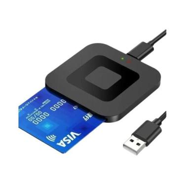 Imagem de Leitor De Cartão Inteligente Quadrado USB 2.0 UTHAI X05 ATMC AC DNI IC