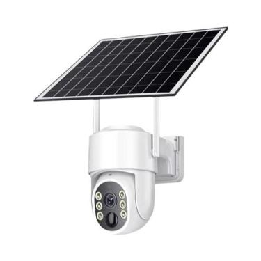 Imagem de Câmera WiFi Solar De 8MP Tuya Para Exterior, À Prova d'Água, Visão Not