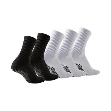 Imagem de Meias Esportivas Unissex De 5 Pares Em Tecido Atoalhado Para Futebol, 