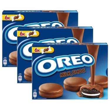 Imagem de Kit 3 Biscoito Oreo Com Cobertura De Chocolate Ao Leite 246G