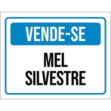 Imagem de Kit 10 Placas Vende-Se Mel Silvestre - Sinalizo