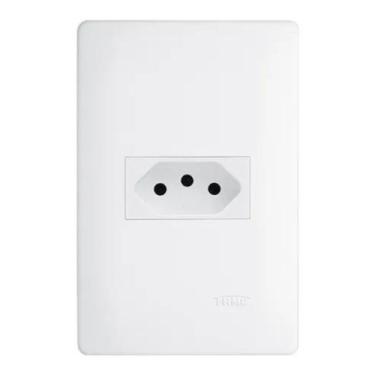 Imagem de Tomada Padrão 2P+T 20A Com placa e suporte Habitat - Fame