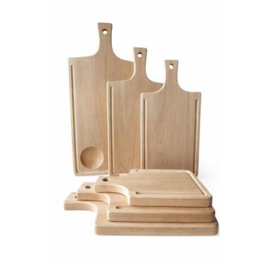 Imagem de Kit 6 Tábuas De Corte De Madeira Presente Churrasco Festas - Teixeira 