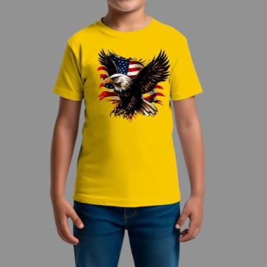 Imagem de Camisetas Infatil Country Moda Country Gola Redonda Aguia America, Ama