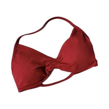 Imagem de Top Esportivo Feminino Acolchoado Com Costas Abertas, Tipo Halter, Par