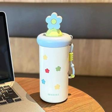 Imagem de Copo térmico infantil 600ml vacuum cup - copo termico infantil, Azul, 