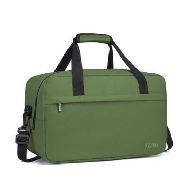 Imagem de Bolsa de viaje Kono tipo duffel 20L para llevar en cabina verde 40x25x