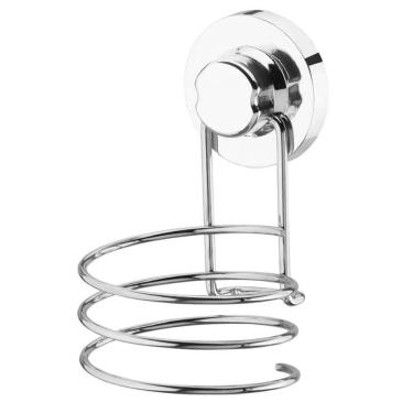 Imagem de Suporte Para Secador de Cabelo com Ventosa ABS Aço Cromado Faciliti Schmitt