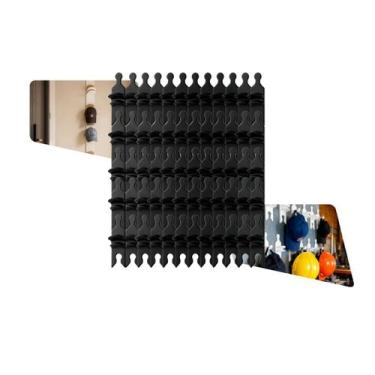 Imagem de Kit 10 Suporte Organizador de Bonés De Parede Vertical Porta Bonés Mod