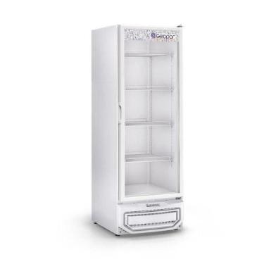 Imagem de Freezer Vertical Dupla Ação Gpa57br Gelopar Expositor Branco 577l 220v