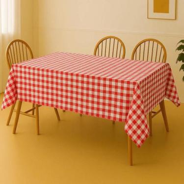 Imagem de Toalha De Mesa Termica Chessmate Vermelha Rolo 1,40x30m Vinil PVC - Pl