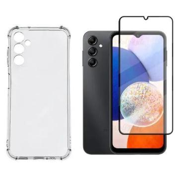 Imagem de Capa Capinha Anti Impactos + Pelicula Vidro 3d Para Samsung Galaxy M14