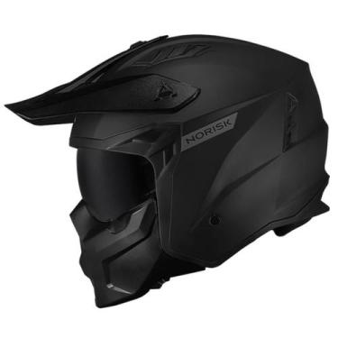 Imagem de Capacete Norisk Darth II Mono Matte Black, 56, Preto
