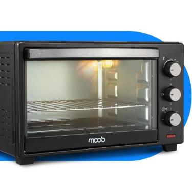 Imagem de Forno Elétrico Bancada Moob 50 Litros Com Função Timer e Luz Interna, 