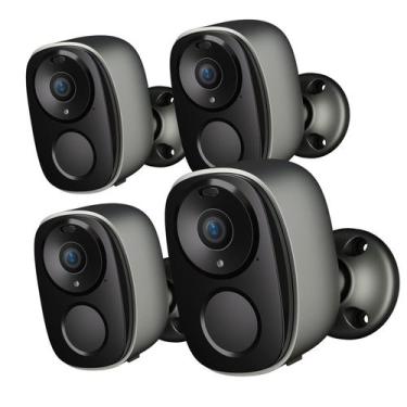 Imagem de Câmeras de Segurança ELECCTV BW4-G (4 Pack) - 2K - Bateria - IP65