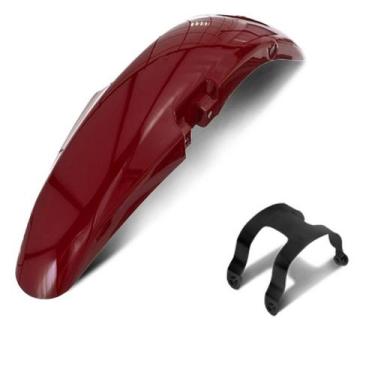 Imagem de Paralama dianteiro com suporte pro tork titan 2000/04, VERMELHO SAPUCA