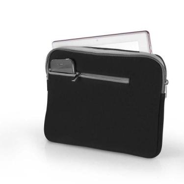 Imagem de Case Neoprene Para Notebook Multilaser 15,6 Pol. Preto/Cinza