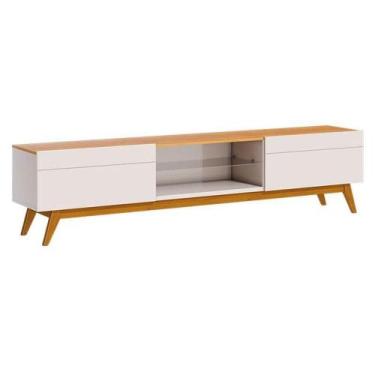Imagem de Rack Bancada Classic 2 Gavetas 2.2 Off White Nature - Imcal - IMCAL MÓ