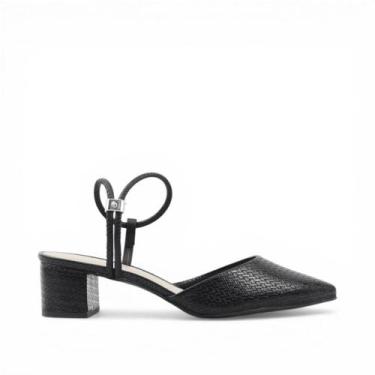 Imagem de Scarpin Slingback Salto Bloco - DORACI, Preto, 37