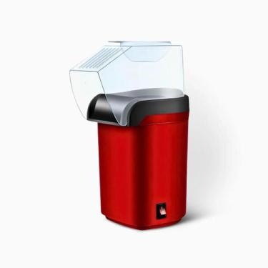 Imagem de Máquina De Pipoca Elétrica Doméstica Vermelho Sem Óleo - DNONA, Bivolt