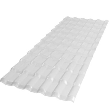Imagem de Telha de Pvc Plan P3010053 2,42m X 88cm 6 Ondas Branco Afort